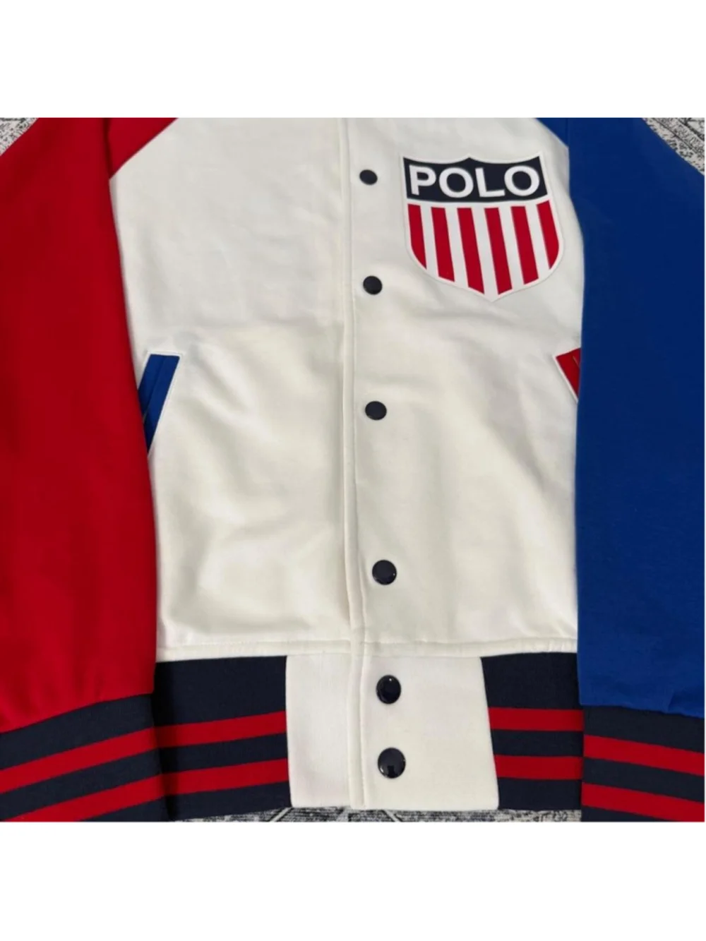 Polo Ralph Lauren Polo Shield Baseball Jacket - Size M